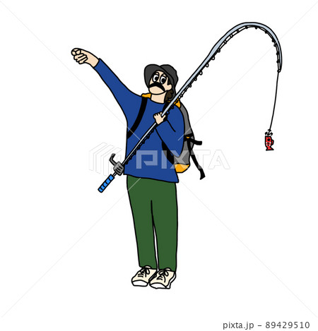 青トレーナーの釣りボーイ 青トレーナーの釣りボーイ 89429510