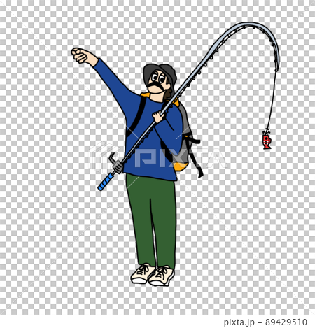 青トレーナーの釣りボーイ 青トレーナーの釣りボーイ 89429510