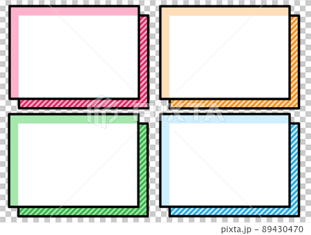 Cartoon-style box frame that can be used for... - Stock Illustration ...