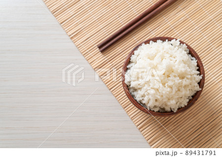 cooked white rice bowl cooked white rice bowl 89431791