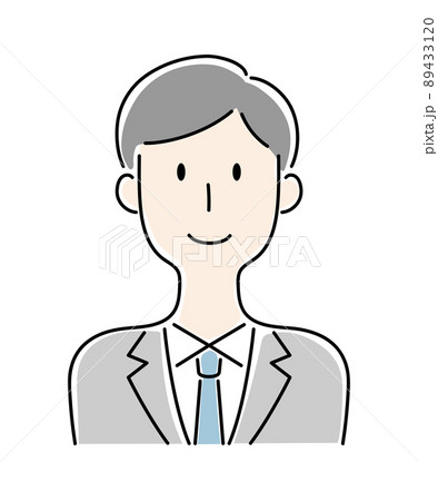 笑顔の男性のベクターイラスト 89433120