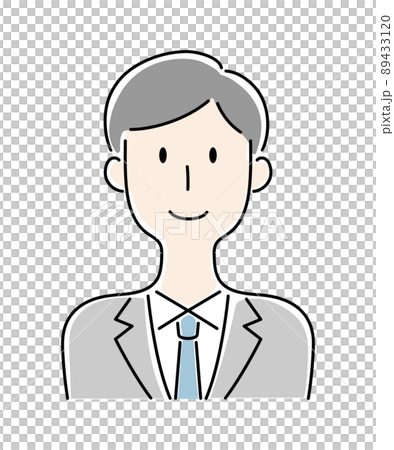 Vector illustration of smiling man 89433120