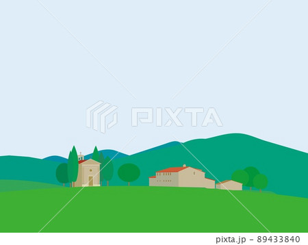 オルチャ渓谷 val d'orcia カペッラ・デッラ・マドンナ・ディ・ヴィタレータ 夏風景 オルチャ渓谷 val d'orcia カペッラ・デッラ・マドンナ・ディ・ヴィタレータ 夏風景 89433840