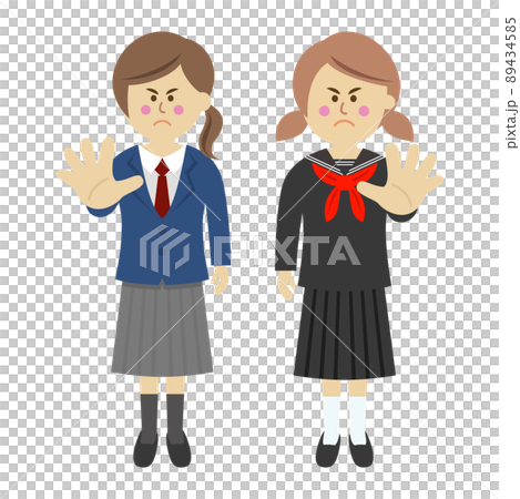 拒絕的學生的插圖圖像 89434585