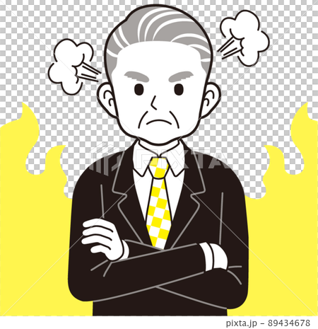 Senior man in an angry suit Senior man in an angry suit 89434678