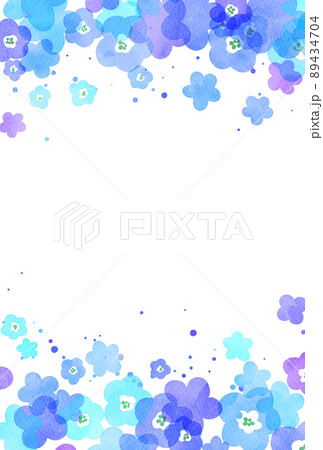 背景素材_水彩_花_水色 背景素材_水彩_花_水色 89434704