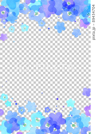 背景素材_水彩_花_水色 背景素材_水彩_花_水色 89434704