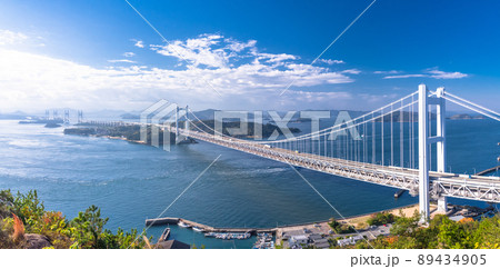 《岡山県》瀬戸大橋・鷲羽山山頂にて 89434905