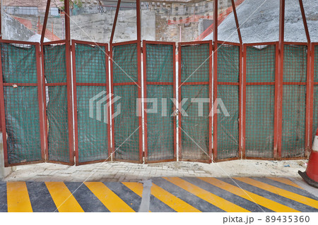 the Building construction site gate at hong kong  27 Nov 2020 89435360