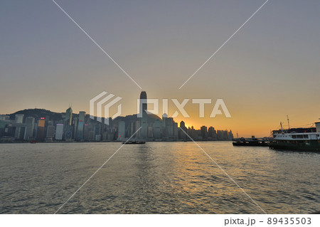 a Star Ferry crossing Victoria Harbour. TST  terminal. 27 Nov 2020 89435503