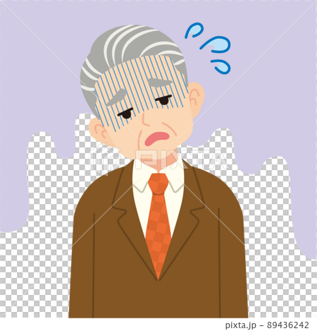 Senior man in a tired suit_no line Senior man in a tired suit_no line 89436242