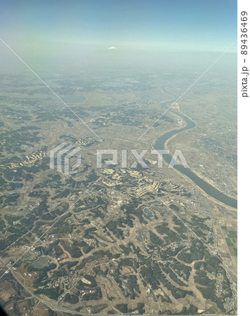 飛行機から見える自然 89436469