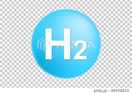 Hydrogen illustration 89436819