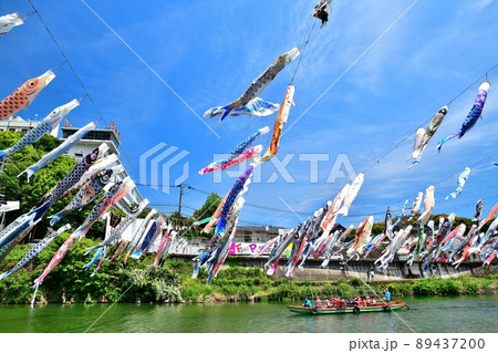 佐賀県 風薫る川上峡に泳ぐ五月鯉 佐賀県 風薫る川上峡に泳ぐ五月鯉 89437200
