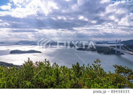 《岡山県》瀬戸大橋・鷲羽山山頂にて 89438335