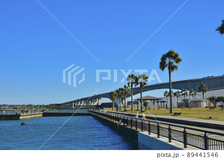 静岡県浜松市　新居弁天海釣公園の風景 89441546