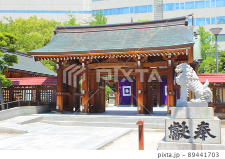 【福岡市】　警固神社　神門 89441703