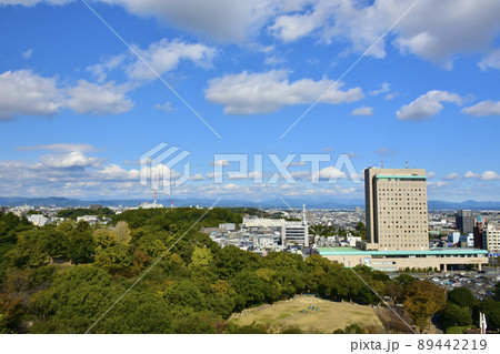 続日本100名城　浜松城天守閣からの風景（北側） 89442219