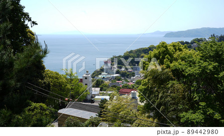 熱海　伊豆山神社から見た熱海の景色 89442980