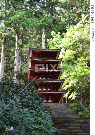 新緑の室生寺 五重塔 新緑の室生寺 五重塔 89444593