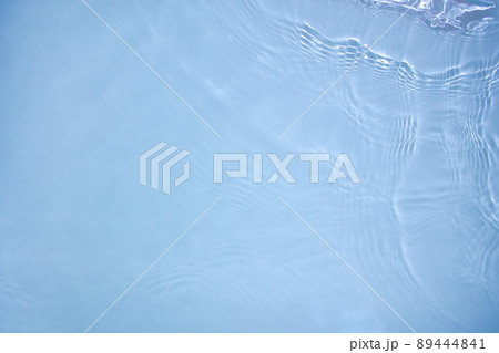 transparent blue colored clear calm water surface texture  89444841