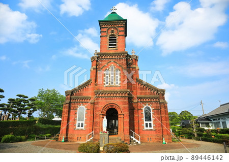 【長崎県】晴天下の田平天主堂 【長崎県】晴天下の田平天主堂 89446142