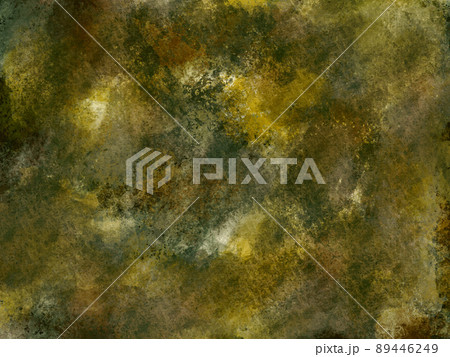 「わびさび」風情のある塗りの背景・緑・茶色 89446249