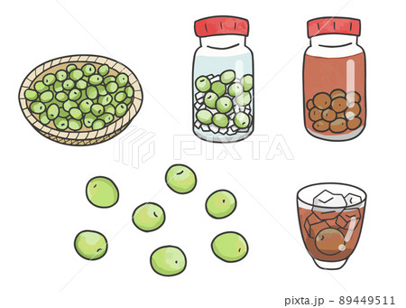 梅酒　イラストセット 89449511