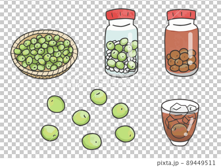 梅酒　イラストセット 89449511