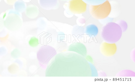 CGスフィア カラフルな球体の背景素材 CGスフィア カラフルな球体の背景素材 89451715