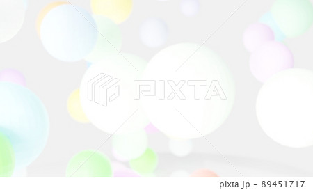 CGスフィア カラフルな球体の背景素材 CGスフィア カラフルな球体の背景素材 89451717