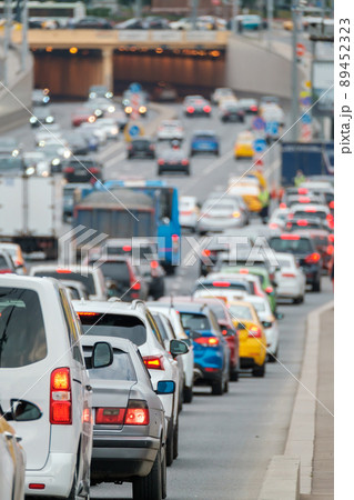 Cars stuck in traffic jam Cars stuck in traffic jam 89452323