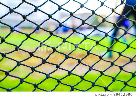 football goal net with blur background 89452990