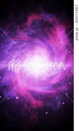 宇宙　銀河誕生　背景　マゼンタ系 89454967