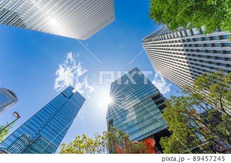 東京　ビル群　都心 89457245