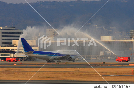 747ジャンボジェットのさよならフライト（大阪国際空港） 89461468