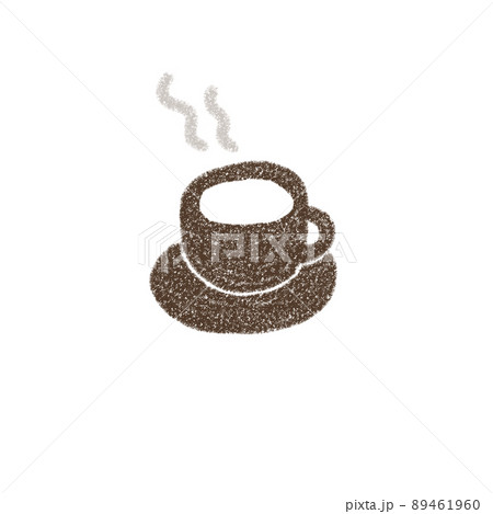 手書き風 コーヒーカップのイラスト素材