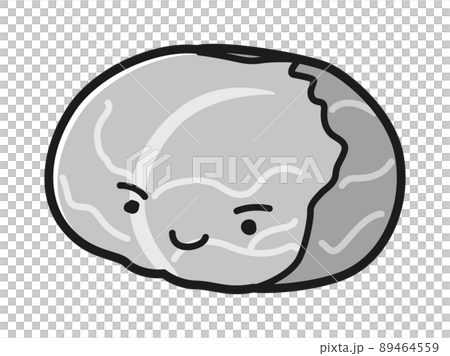 白菜字符插圖（黑白） 89464559