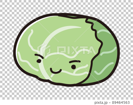 Illustration of cabbage character - Stock Illustration [89464563] - PIXTA