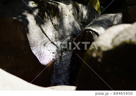 鳥取　四季の散歩　赤波川の甌穴 89465950