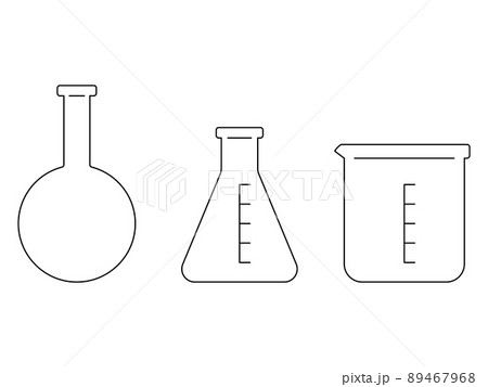 sketch blurred silhouette image glass beaker for laboratory vector  illustration Stock Vector | Adobe Stock