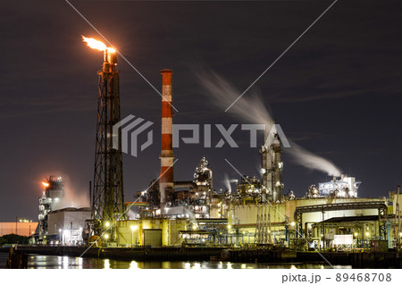 水江運河付近の工場夜景 水江運河付近の工場夜景 89468708