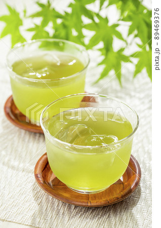 冷たい緑茶　緑茶　夏イメージ冷たい緑茶　緑茶　夏イメージ 89469376