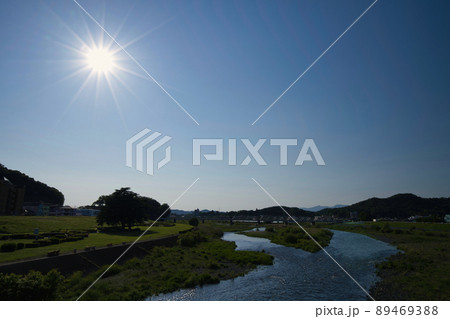心が安らぐ景色、渡良瀬川 89469388