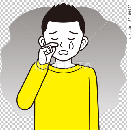 A man wearing a crying sweatshirt A man wearing a crying sweatshirt 89469993