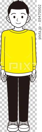 Whole body of a man wearing a sweatshirt Whole body of a man wearing a sweatshirt 89470002