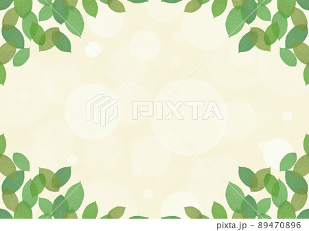 葉っぱ 木の葉 植物 樹木 手書き 水彩風 イラスト 背景素材 3cのイラスト素材 4706
