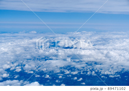 空から見た富士山 空から見た富士山 89471102