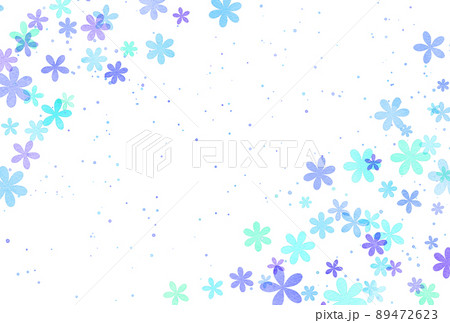 背景素材_水彩_花_水色 89472623