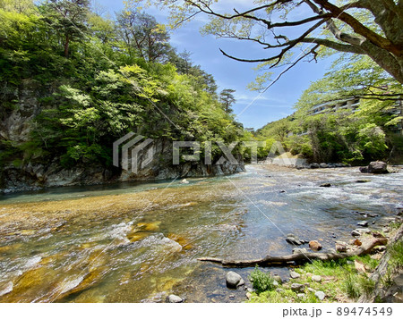 新緑を流れる清流 89474549